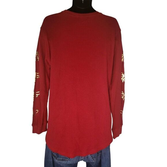 Switch Remarkable Billionaire Club Hustle Hard Sz M Long Sleeve Waffle Knit Shir - Picture 2 of 6